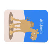 Niedliche Darstellung des Cartoon auf dem Kamel Magnet (Horizontal)