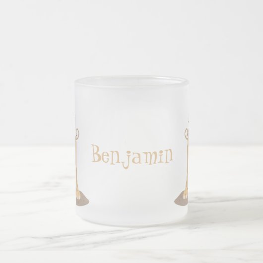 Niedliche Darstellung des Cartoon auf dem Kamel Mattglastasse (Mittel)