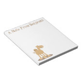 Niedliche Darstellung des Cartoon auf dem Kamel Notizblock (angewinkelt)