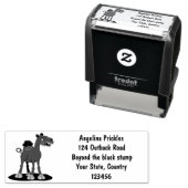 Niedliche Darstellung des Cartoon auf dem Kamel Permastempel (Beispiel)