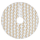 Niedliche Darstellung des Cartoon auf dem Kamel Polyester Weihnachtsbaumdecke (Vorderseite)