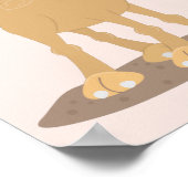 Niedliche Darstellung des Cartoon auf dem Kamel Poster (Ecke)