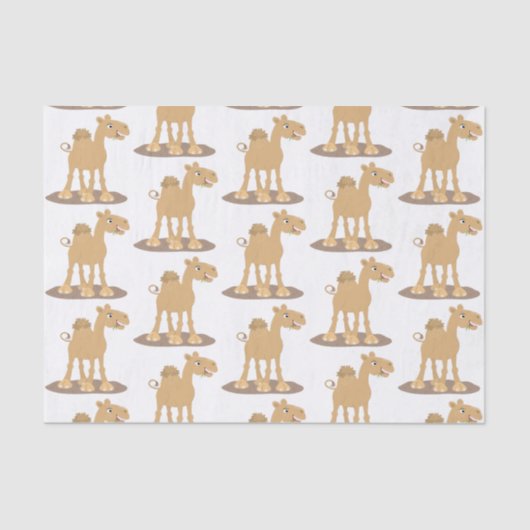 Niedliche Darstellung des Cartoon auf dem Kamel Seidenpapier (Vorderseite)