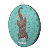 Niedliche Darstellung des Cartoon Dartscheibe (Vorderseite rechts)