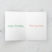 Niedliche Darstellung des Cartoon der Bauchdecke Karte (Innenseite)