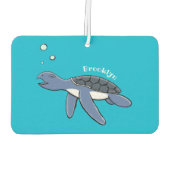 Niedliche Darstellung des Cartoon der Meeresschild Autolufterfrischer (Rückseite)