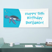 Niedliche Darstellung des Cartoon der Meeresschild Banner (Messe)