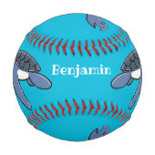 Niedliche Darstellung des Cartoon der Meeresschild Baseball (Vorderseite)
