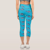 Niedliche Darstellung des Cartoon der Meeresschild Capri Leggings (Rückseite)