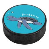 Niedliche Darstellung des Cartoon der Meeresschild Eishockey Puck (3/4)