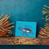 Niedliche Darstellung des Cartoon der Meeresschild Fotoplatte (Seite)