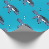 Niedliche Darstellung des Cartoon der Meeresschild Geschenkpapier (Ecke)