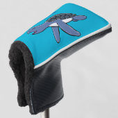 Niedliche Darstellung des Cartoon der Meeresschild Golf Headcover (3/4 Vorderseite)