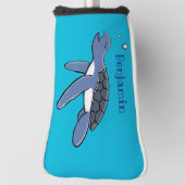 Niedliche Darstellung des Cartoon der Meeresschild Golf Headcover (Rotieren 90)