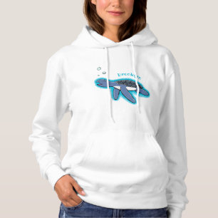 Niedliche Darstellung des Cartoon der Meeresschild Hoodie