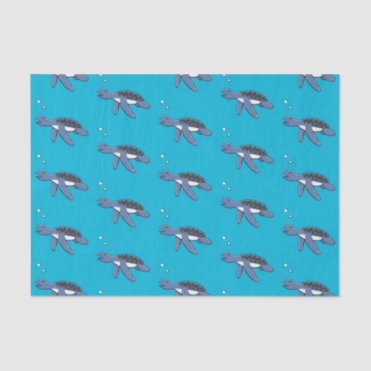 Niedliche Darstellung des Cartoon der Meeresschild Seidenpapier (Vorderseite)