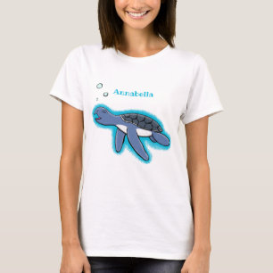 Niedliche Darstellung des Cartoon der Meeresschild T-Shirt