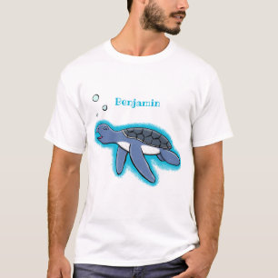 Niedliche Darstellung des Cartoon der Meeresschild T-Shirt