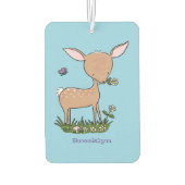 Niedliche Darstellung des Cartoon des glücklichen  Autolufterfrischer (Rückseite)