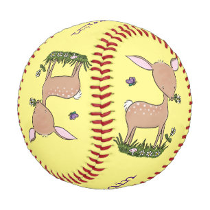 Niedliche Darstellung des Cartoon des glücklichen  Baseball