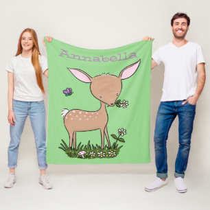 Niedliche Darstellung des Cartoon des glücklichen Fleecedecke