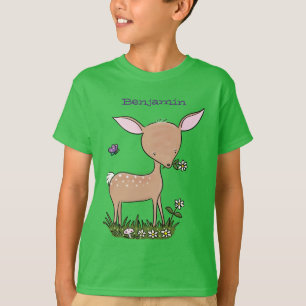 Niedliche Darstellung des Cartoon des glücklichen T-Shirt