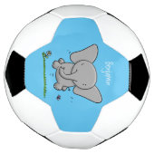 Niedliche Darstellung des Cartoon eines Babyelefon Fußball (Gedreht)