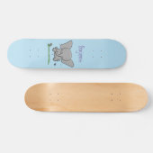 Niedliche Darstellung des Cartoon eines Babyelefon Skateboard (Horizontal)