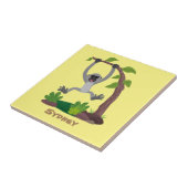 Niedliche Darstellung des Cartoon "glücklicher gib Fliese (Seite)