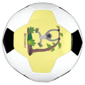 Niedliche Darstellung des Cartoon "glücklicher gib Fußball (Gedreht)