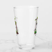 Niedliche Darstellung des Cartoon "glücklicher gib Glas (Links)