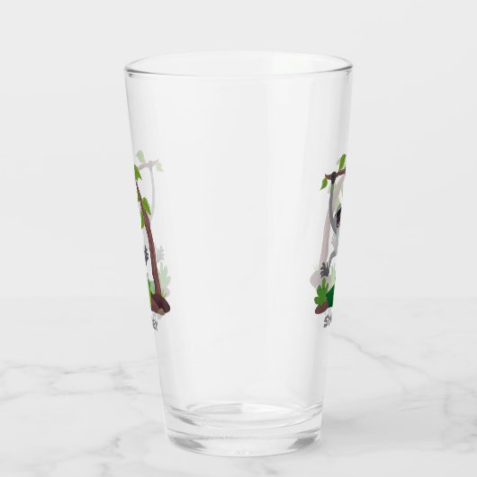 Niedliche Darstellung des Cartoon "glücklicher gib Glas (Rechts)