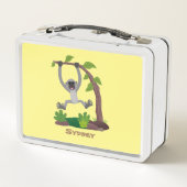 Niedliche Darstellung des Cartoon "glücklicher gib Metall Brotdose (Rückseite)