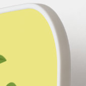 Niedliche Darstellung des Cartoon "glücklicher gib Pickleball Schläger (Linke Seite)