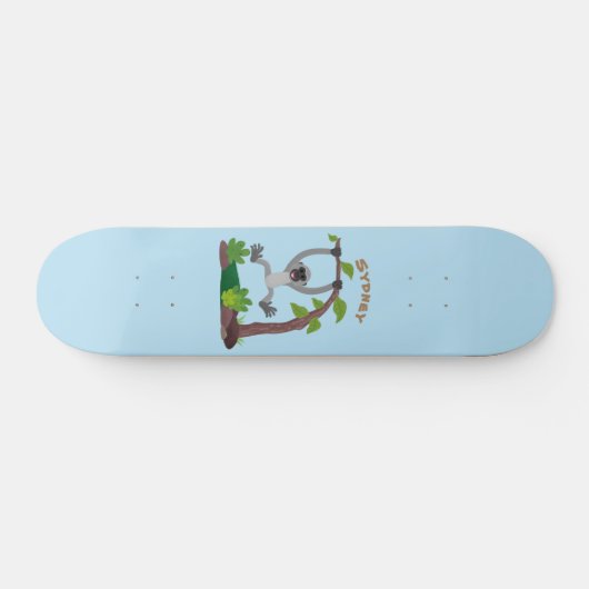 Niedliche Darstellung des Cartoon "glücklicher gib Skateboard (Horizontal)