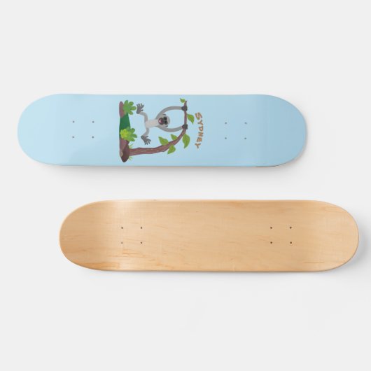 Niedliche Darstellung des Cartoon "glücklicher gib Skateboard (Horizontal)