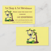 Niedliche Darstellung des Cartoon "glücklicher gib Visitenkarte (Vorne/Hinten)