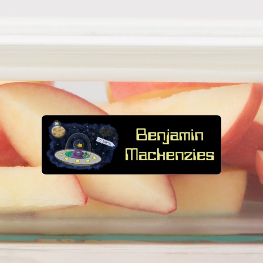 Niedliche Darstellung des Cartoon im Freien person Etiketten (Befestigt)