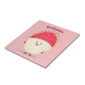 Niedliche Darstellung des Cartoon in Rosa Fliese (Seite)