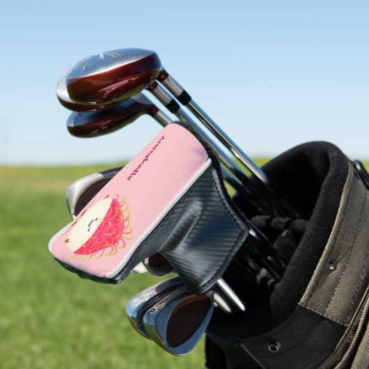 Niedliche Darstellung des Cartoon in Rosa Golf Headcover (In Situ)