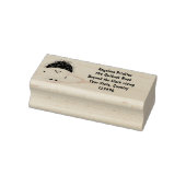 Niedliche Darstellung des Cartoon in Rosa Gummistempel (Stempel)