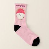 Niedliche Darstellung des Cartoon in Rosa Socken (Links - Innen)
