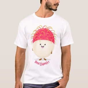 Niedliche Darstellung des Cartoon in Rosa T-Shirt
