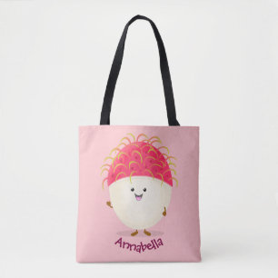 Niedliche Darstellung des Cartoon in Rosa Tasche
