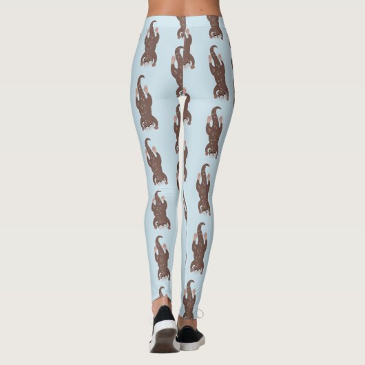 Niedliche Darstellung des Cartoon Leggings (Rückseite)