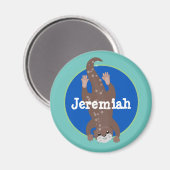 Niedliche Darstellung des Cartoon Magnet (Vorderseite/Rückseite)