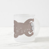 Niedliche Darstellung des Cartoon Mattglastasse (VorderseiteRechts)