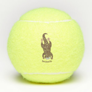 Niedliche Darstellung des Cartoon Tennisbälle