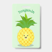 Niedliche Darstellung des Cartoon von Ananas Ausweis (Rückseite)