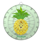 Niedliche Darstellung des Cartoon von Ananas Dartscheibe (vorne)